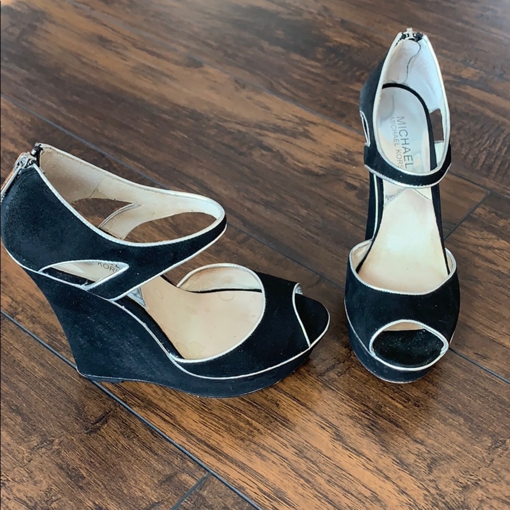 Michael Kors Women’s Black Heel Wedges Size 7